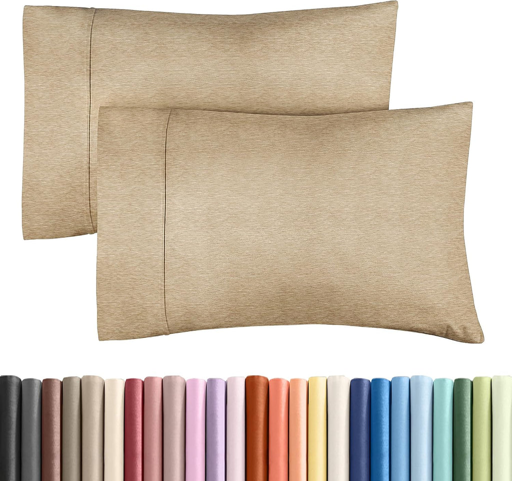 King Pillow Cases Set of 2 - Ultra Soft Hotel Quality Pillowcase Covers - Comfy, Cozy & Wrinkle Free - Shrinkage and Fade Resistant…