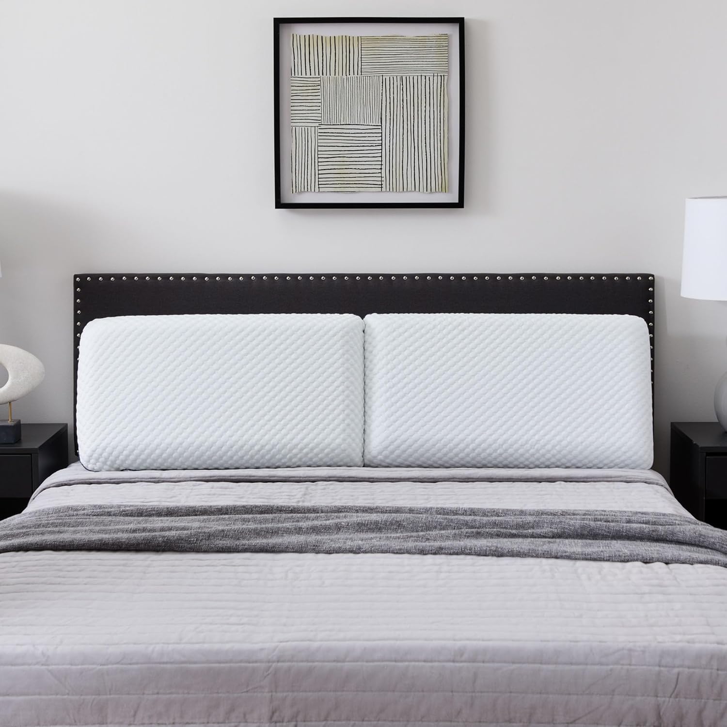 WEEKENDER Gel Memory Foam Pillow - Queen Size - 2-Pack - Medium Firm Feel - Neck & Shoulder Support - For Back & Side Sleepers - Home…