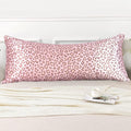 Lcbd Satin Body Pillow Case for Hair and Skin, Pink Leopard Printed Silk Satin Body Pillowcase Cover, 20x54 Cheetah Print Body Cooling Pill…