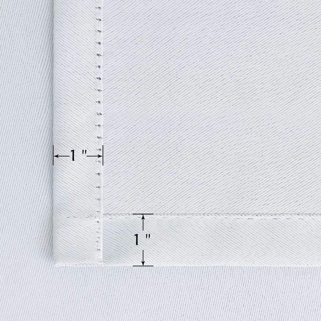 BGment White Curtains 72 inch Length - 42 x 72 inch Rod Pocket and Back Tab Thermal Insulated Room Darkening Curtains for Living Room, 2 Pa…