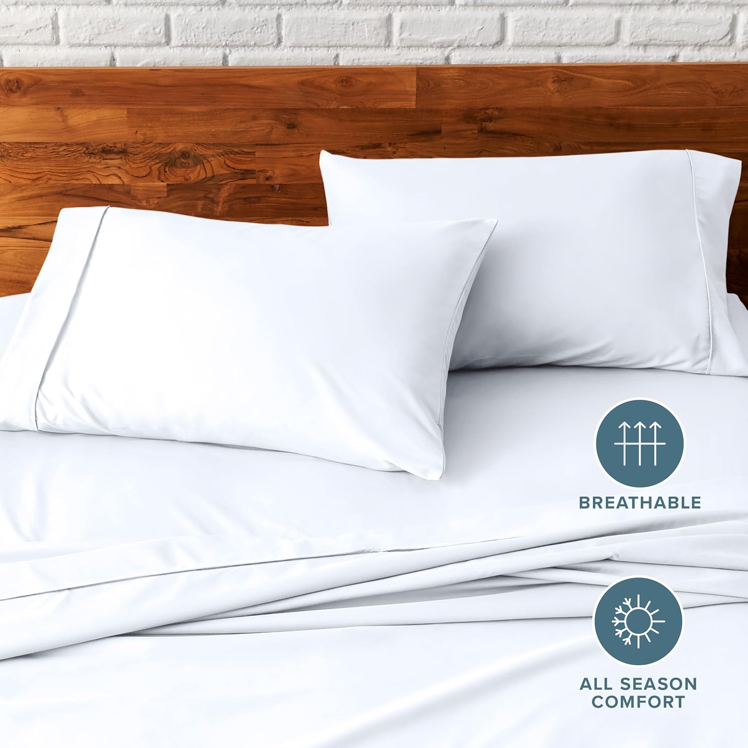 BareHome Bare Home Microfiber Pillow Cases - Standard/Queen Size - Cooling Pillowcases - Double Brushed - 2 Pack - easy maintenance…