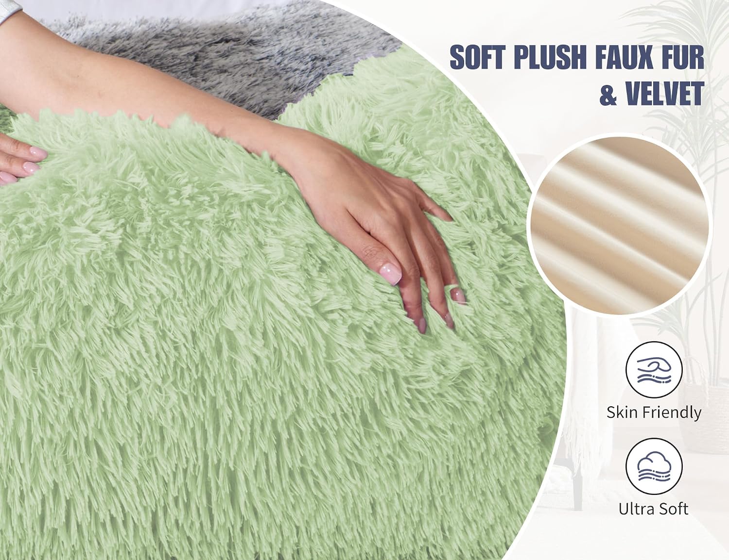 Wsofrlac Large Memory Foam Body Pillow with Removable Long Firm 20x54 Body Pillow Cases for Bed Green Pregnancy Custom Body Pillows Snuggle…