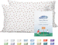 Sunflower King Pillowcases Set of 2, 100% Cotton King Size Pillow Cases 2, 20×40 inches Pink Posy, Soft and Breathable