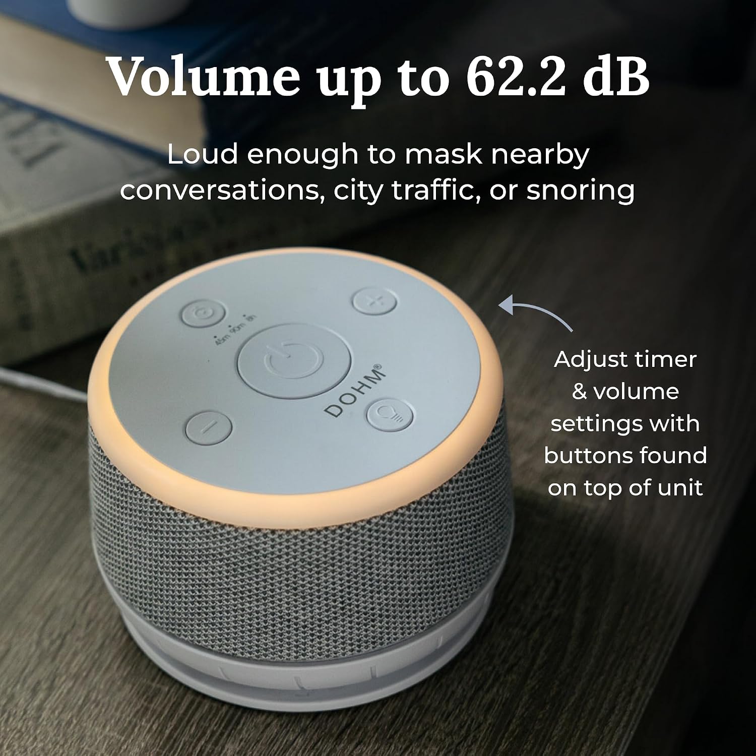 Yogasleep Dohm Nova White Noise Sound Machine, Better Sleep for Babies & Adults. Includes Night Light, 10 Fan Speeds & Calming Pink Noise f…