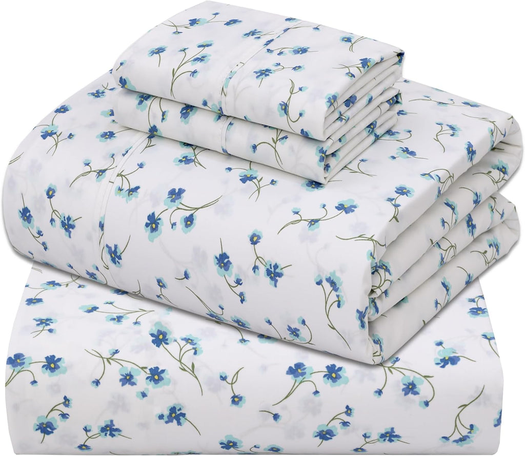 Zoyer 100% Cotton Sheets – Full Size Percale Bedding, Cooling & Breathable, Durable with a Crisp, Soft & Comfortable Feel, 16" Deep Pocket,…