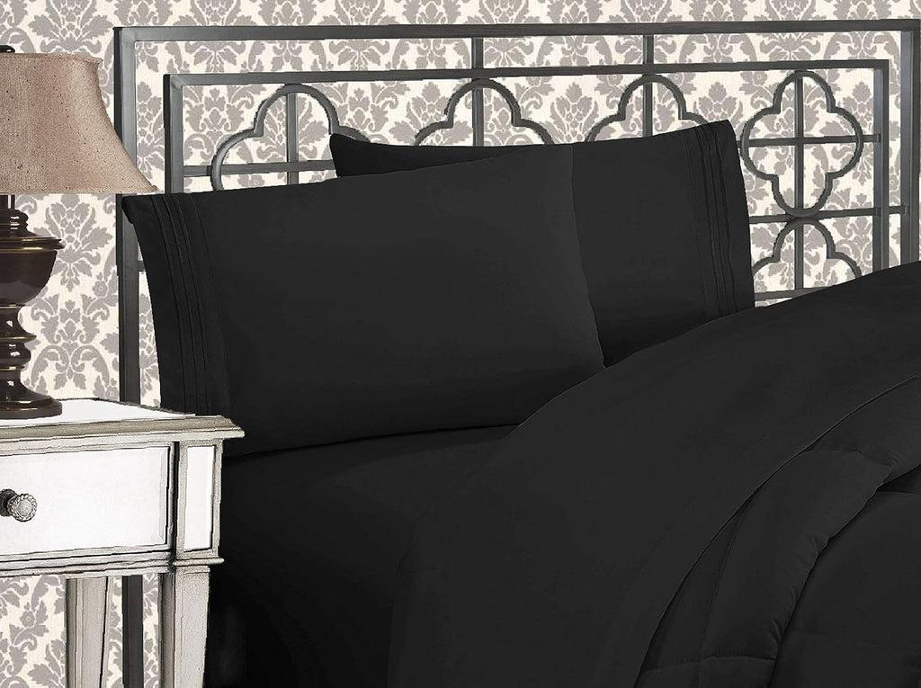 Elegantcomfort Elegant Comfort 1500 Premier Hotel Quality 4-Piece Bed Sheet Sets, Deep Pockets - Luxurious Wrinkle Free & Fade Resistant, F…