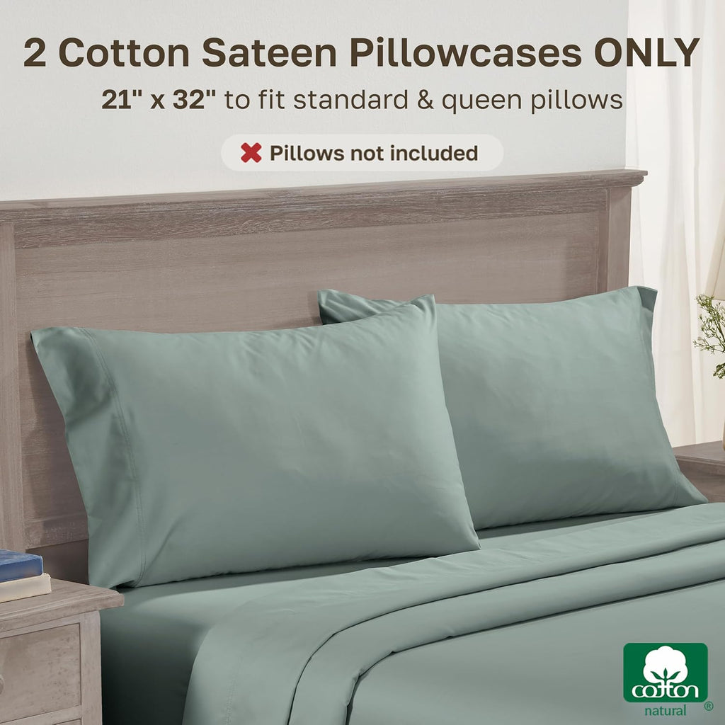 CaliforniaDesignDen CALIFORNIA DESIGN DEN Luxuriously Soft Hotel Quality 600 Thread Count, 100% Cotton Set of 2 Cases, Crisp & Cool Bed Pil…