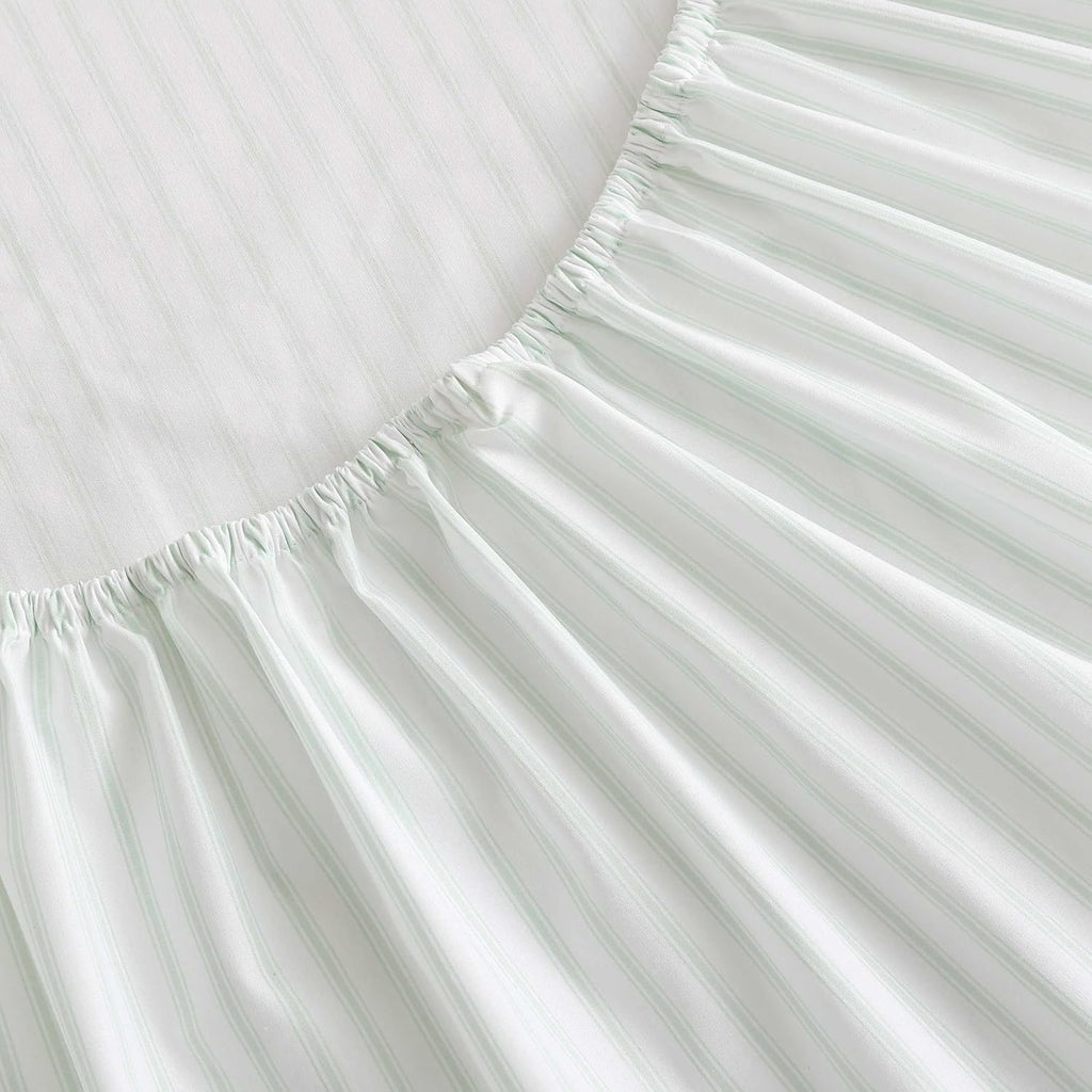 MarthaStewart Martha Stewart - Queen Size Sheets Set, Crisp & Tailored Cooling Sheets with a Smooth Cotton Percale Lightweight Feel - Bed S…