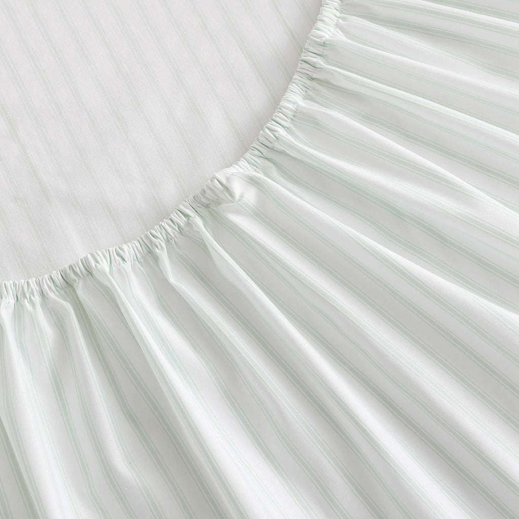 MarthaStewart Martha Stewart - King Size Sheets Set, Crisp & Tailored Cooling Sheets with a Smooth Cotton Percale Lightweight Feel - Bed Sh…