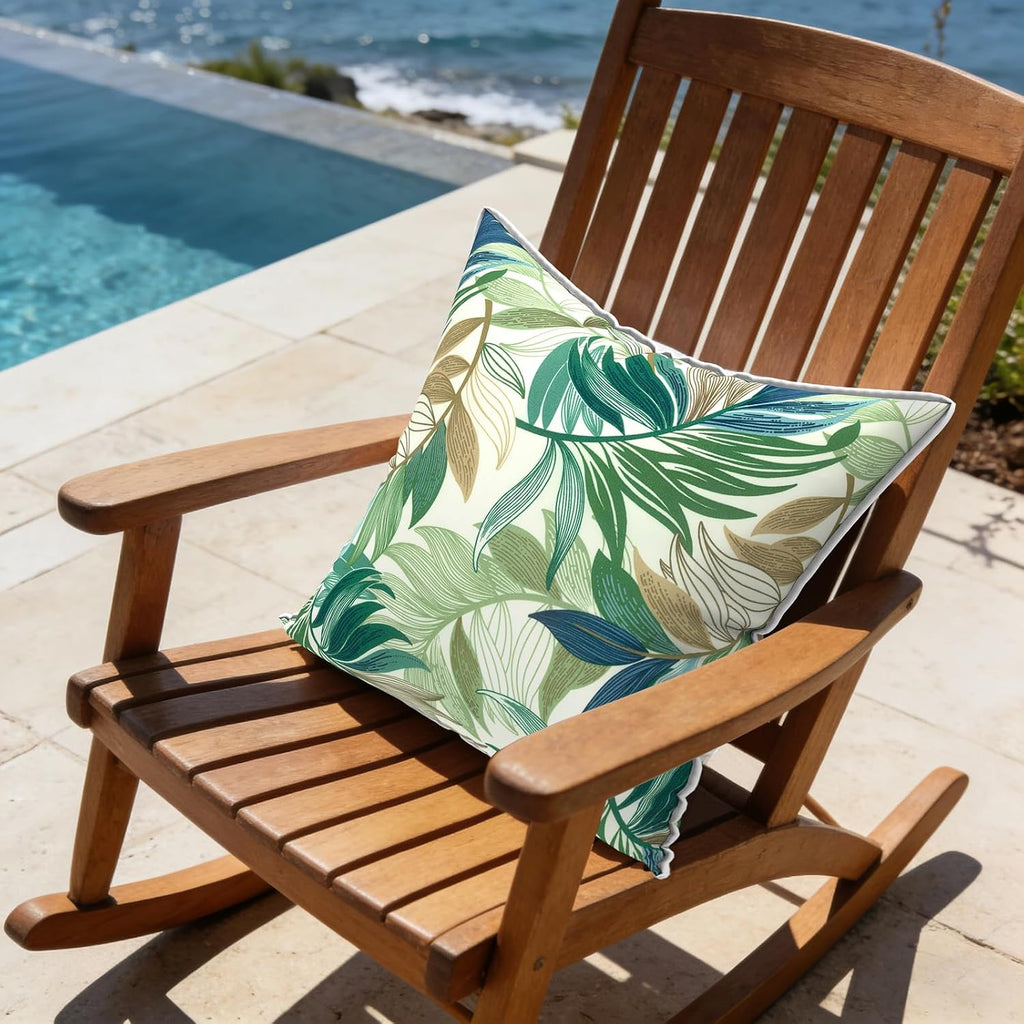LVTXIII Outdoor Throw Pillow Covers Waterproof Tropic Accent Pillow Cases Fluffy Outdoor Cushion Covers for Garden and Patio Furniture…