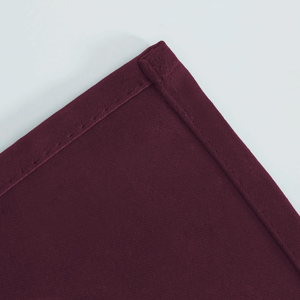 Lemomo Burgundy Red Thermal Blackout Curtains/52 x 108 Inch/Set of 2 Panels Room Darkening Curtains for Bedroom 108 Inch Red