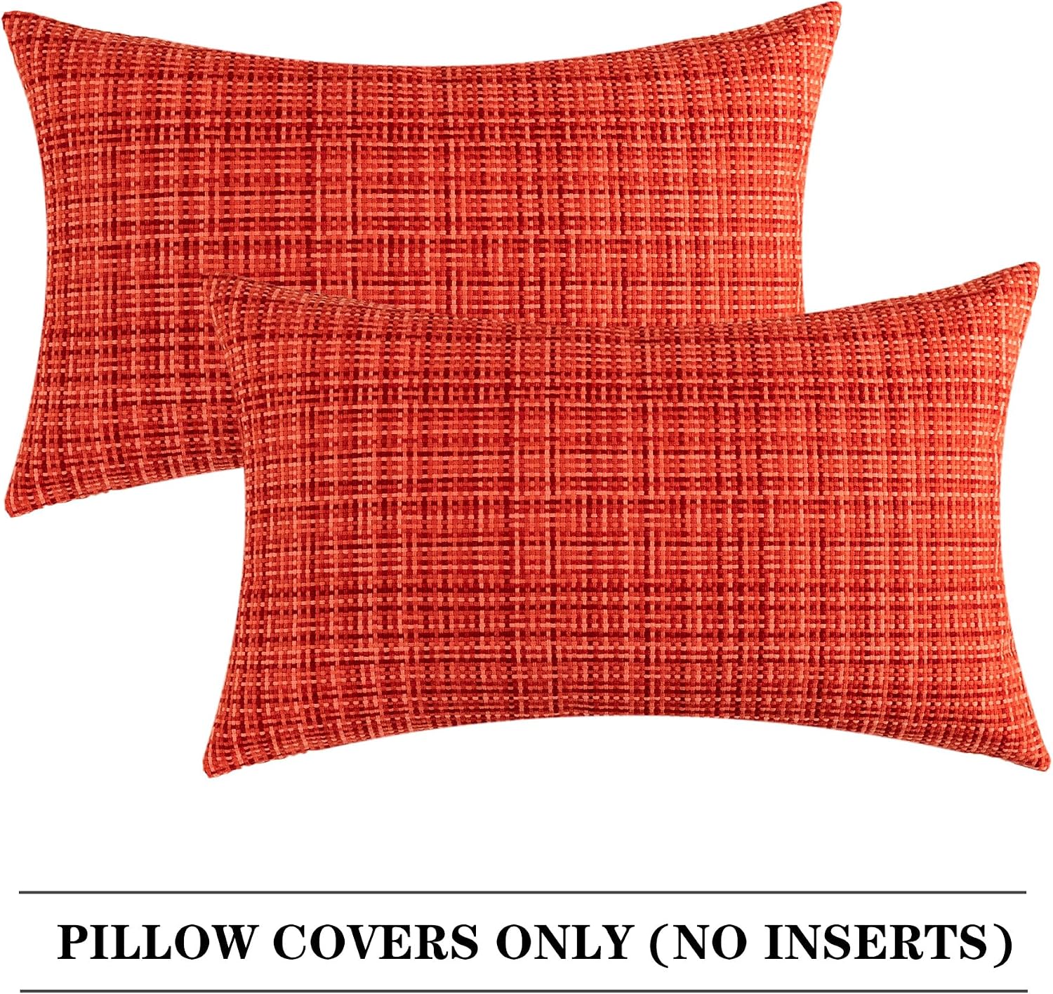 Kevin Textile Outdoor Waterproof Throw Pillow Covers 12x24 Inch Pack of 2 Woven Faux Linen Farmhouse Decorative Water Resistant Lumbar…