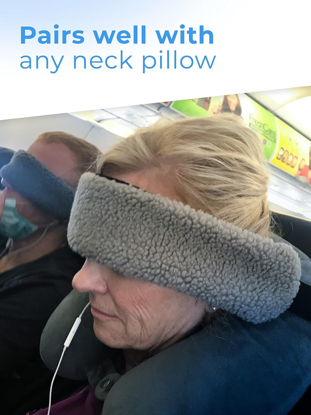 SeatSleeper Travel Pillow Alternative Stops Bobbing | Airplane Head Straps and Car Support Band | Great on Travel Upright | Super Comfy…