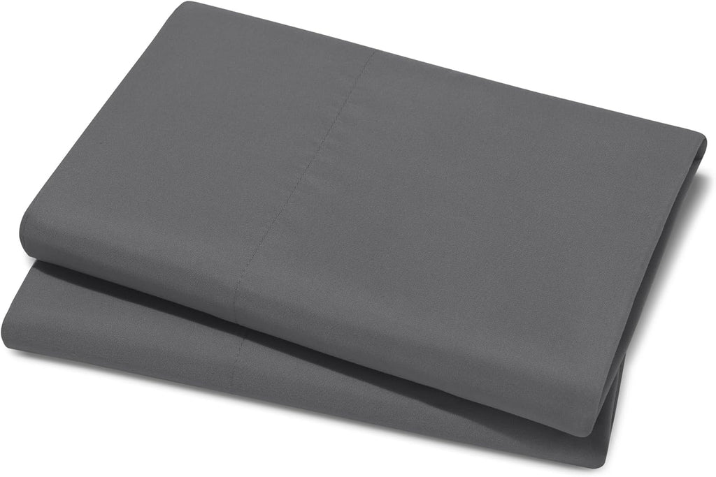 BareHome Bare Home Microfiber Pillow Cases - Queen Size Set of 2 - Cooling Pillowcases - Double Brushed - easy maintenance - Envelope…