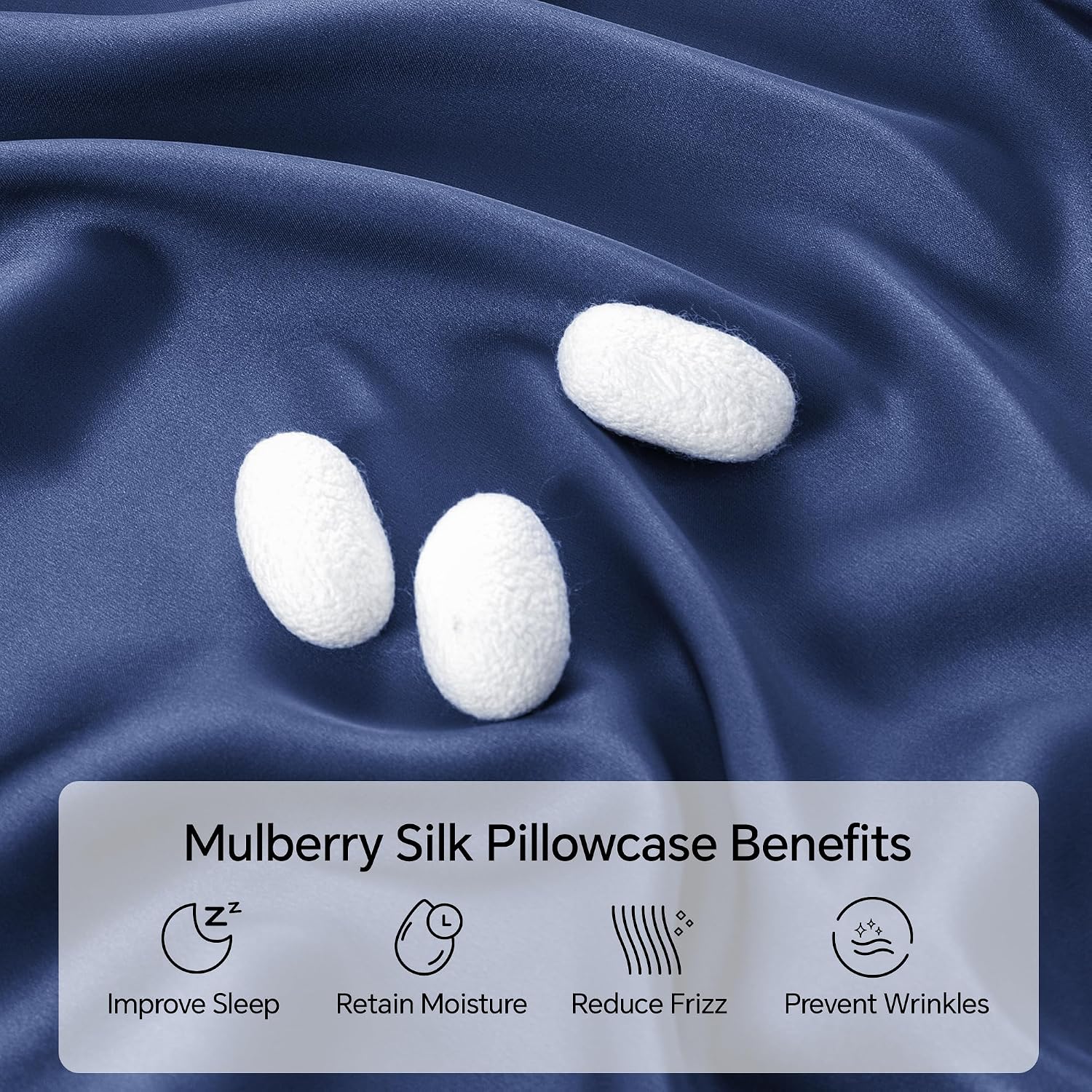 Infiixso Mulberry Silk Pillowcase for Hair and Skin, Silk Pillow Cases Queen Size with Hidden Zipper 20x30 Inches, Extraordinary Smooth and…