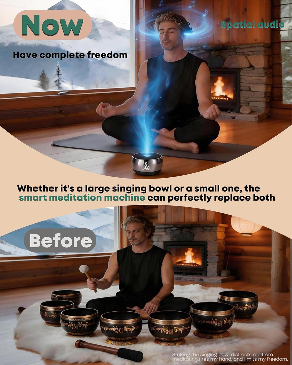 Puvidjutmeditationmachine Meditation Sound Machine, Frequency Generator Instrument, PUVIDJUT Tone Device - Solfeggio Frequencies Bath for Yo…