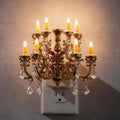 Briignite LED Night Lights Plug into Wall, Chandelier Night Light with Dusk to Dawn Light Sensor, Dimmable Golden Nightlight Plug in…