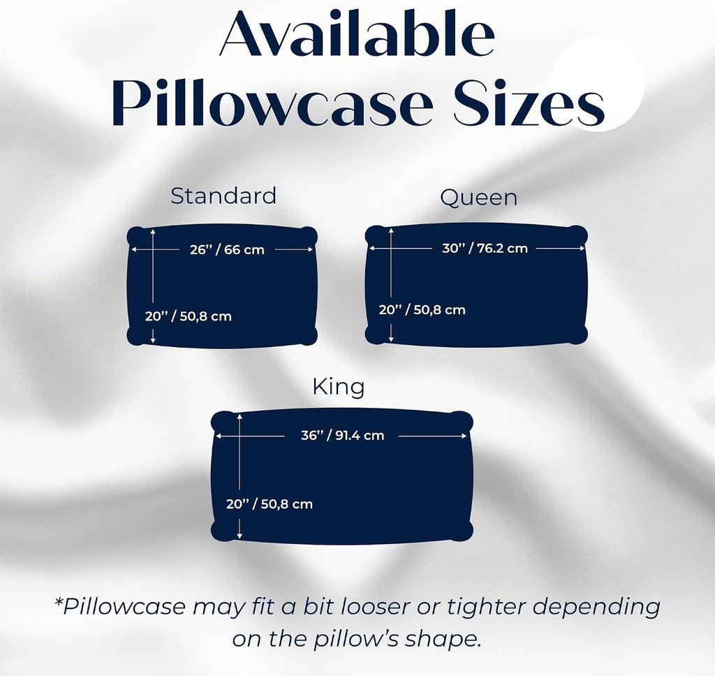 Mulberry Silk Pillowcase – Pure Silk Pillow Cover for Healthier Hair & Smoother Skin – Soft, Breathable and Temperature-Regulating…