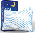 ezepilw Queen Size Pillow 1 Pack for Sleeping, Cooling Adjustable Memory Foam Pillow, Dual Fill Design Helps Maintain Shape, Breatha…