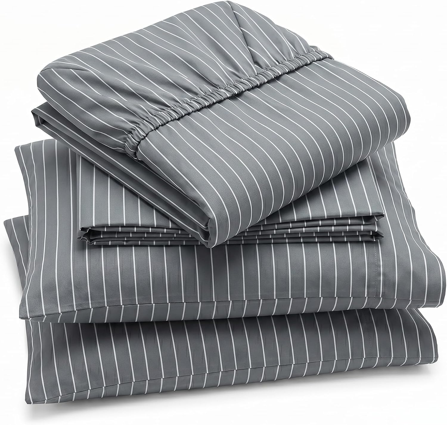 Perupima Peru Pima 415 Thread Count Percal King Sheet Set - 100% Peruvian Pima Cotton, 4 Piece (Flat, Fitted, 2 Pillowcases) - Cooling, Cri…