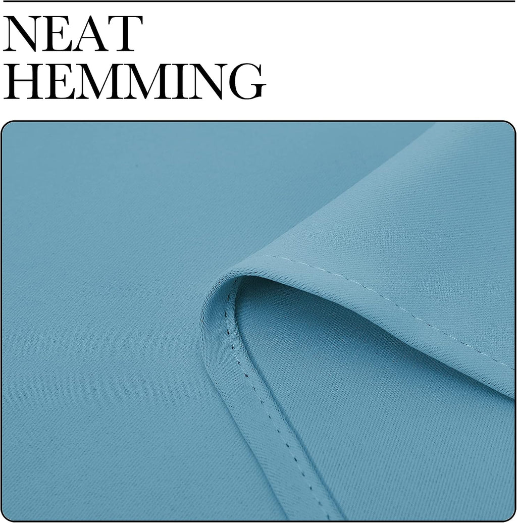 NICETOWN Thermal Insulated Curtains Blackout Draperies, Window Treatment Solid Grommet Room Darkening Drape Panels for Bedroom (Teal…