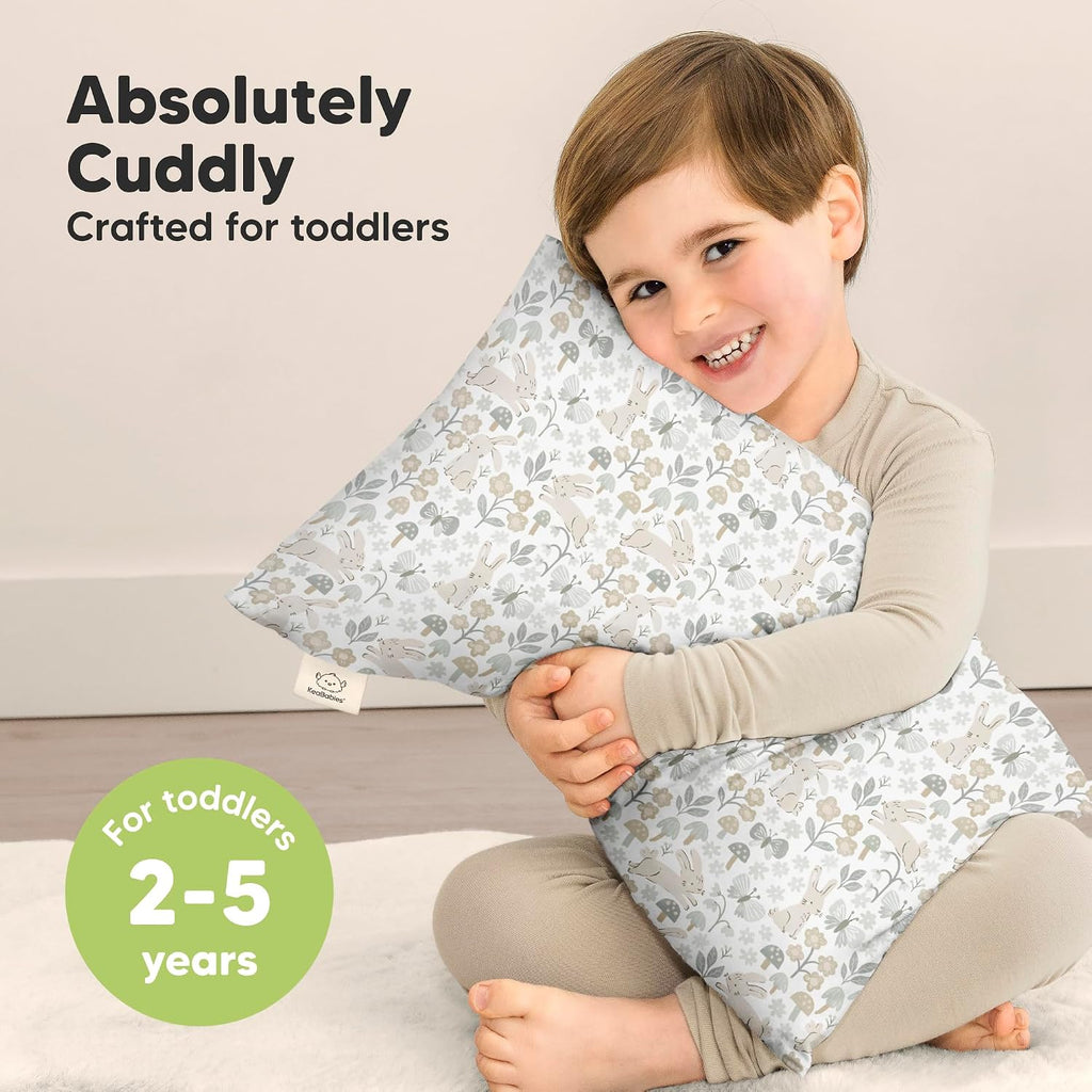KeaBabies Toddler Pillow with Pillowcase - 13x18 My Little Cuddly Kids Travel Pillows for Sleeping, Nap, Viscose from Bamboo Nursery…