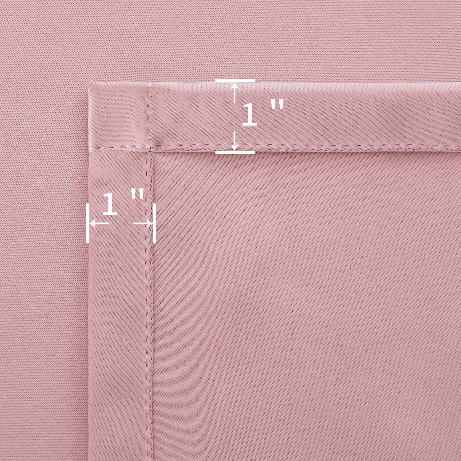 BGment Rod Pocket and Back Tab Curtains for Bedroom - Thermal Insulated Room Darkening Curtains for Living Room, 2 Window Curtain Panels (4…