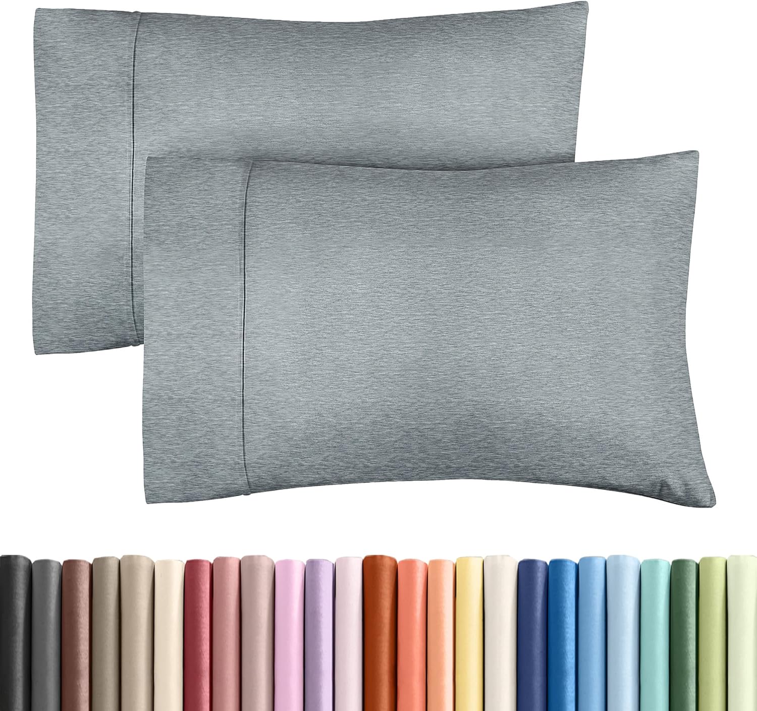 King Pillow Cases Set of 2 - Ultra Soft Hotel Quality Pillowcase Covers - Comfy, Cozy & Wrinkle Free - Shrinkage and Fade Resistant…