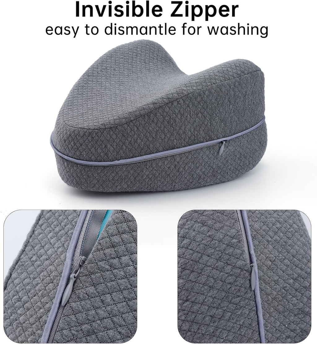 Upgrade Invisible Zippered Pillow Cover Compatible with Contour Legacy Knee Pillow, Anti-Pilling and Washable Legacy Leg and Knee Foam…