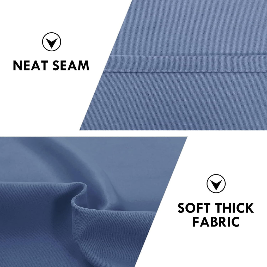 DWCN Blackout Curtains – Thermal Insulated, Energy Saving & Noise Reducing Bedroom and Living Room Curtains, Dusty Blue, W 42x L 36 Inch…