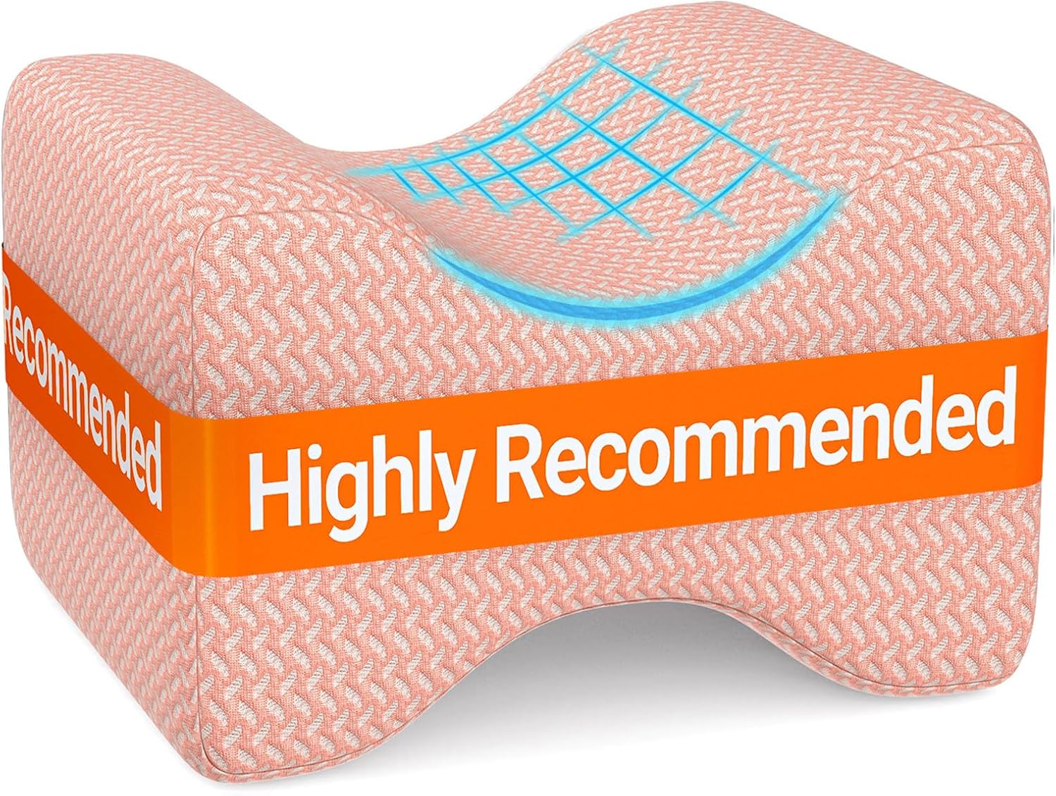 BlissTrends Memory Foam Knee Pillow, Knee Pillow for Side Sleepers, Leg Pillows for Sleeping Blood Circulation, Elevation Pillow for…