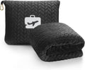 EverSnug Travel Blanket & Pillow 68x42 - Premium Ultra-Soft Microfleece 2 in 1 Compact & Packable Flight Blanket with Soft Bag…