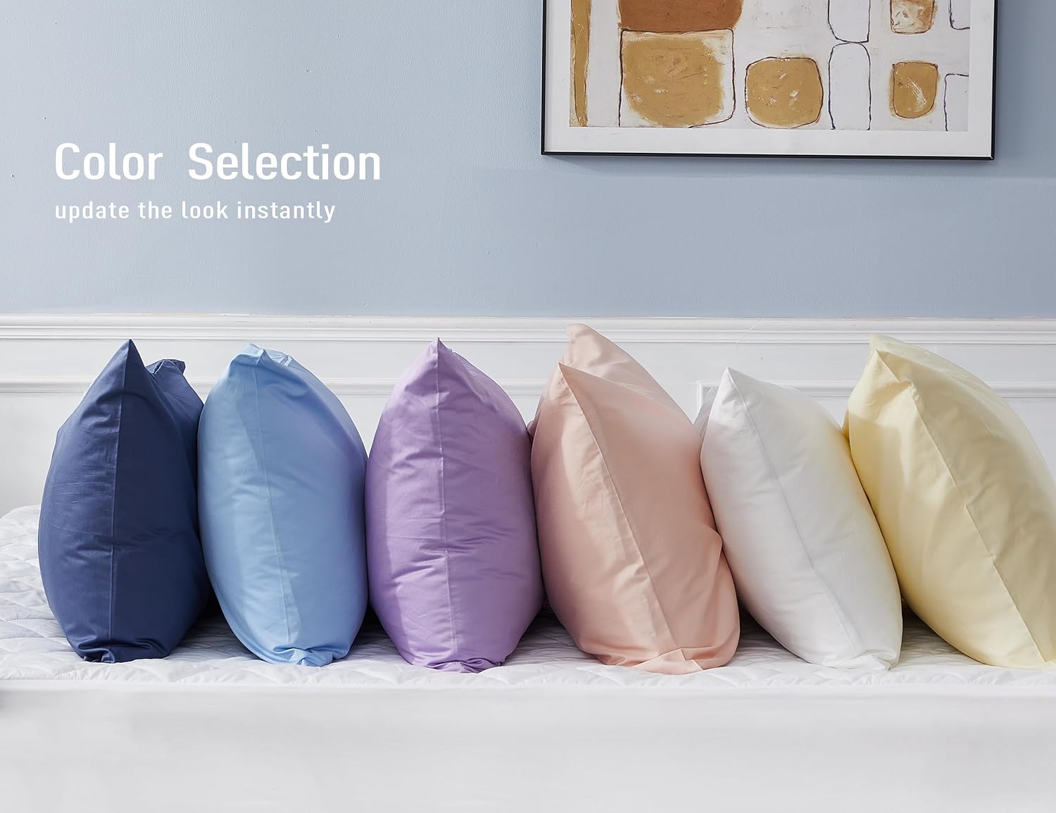 Sunflower Body Pillowcase 100% Cotton Long Pillow Cover/Case Envelope Closure 1 Pack, 20×54 inches Ultimate Gray, Soft and Breathable