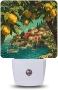 Night Light, Italian Lemon Coastal Night Lights Plug into Wall Decor for Bedroom Bathroom Hallway Kitchen, Dusk to Dawn Sensor Gift for…