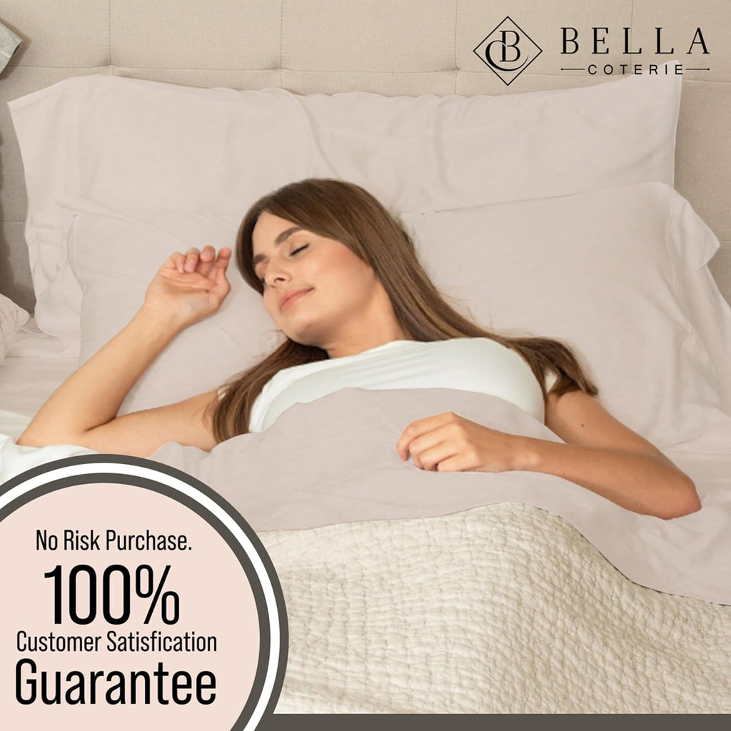 Bella Coterie Luxury Bamboo Viscose Twin XL Size Sheet Set | 100% Organically Grown | Ultra Soft | Cooling for Hot Sleepers | 18" Deep…