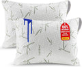Utopia Bedding Waterproof Pillow Protectors with Zipper Standard Size (2 Pack), Soft and Cooling Bamboo Viscose Pillow Covers, Bed Bug…