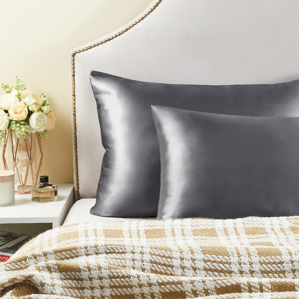 Bedelite Satin Pillowcase for Hair and Skin, Super Soft Similar to Silk Pillow Cases 4 Pack with Envelope Closure, Cooling Pillowcases for…