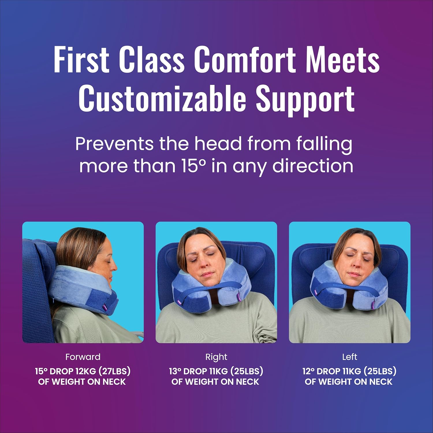 Cabeau Softest Neck Pillow Ever for Travel – Evolution Earth Deluxe – 360° Head, Neck and Chin Support for Sleeping – Sustainable Memory Fo…