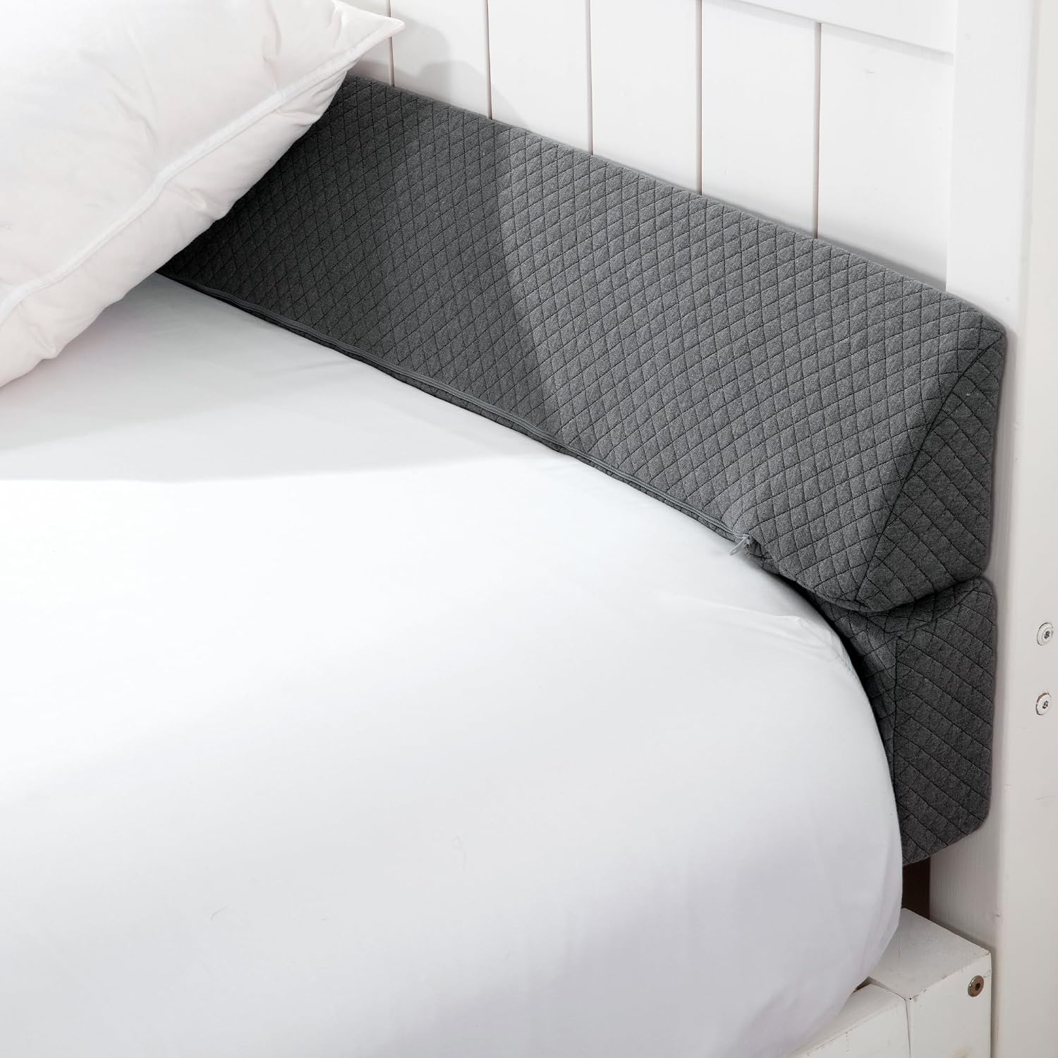 HOMBYS Wedge Pillow Headboard for Bed Gap, Foldable Bed Wedge Gap Filler Queen Size, Matterss Gap Filler, Multi Functional Bed Crack Pillow…