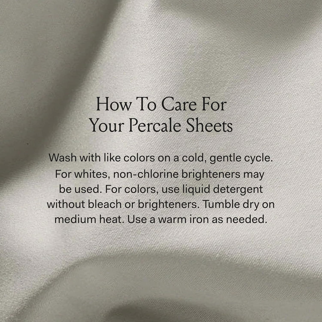 BollBranch BOLL & BRANCH Percale Hemmed Sheet Set - Cooling Breathable Bed Sheets for Hot Sleepers - Split King, Mineral - Luxury 100% Orga…
