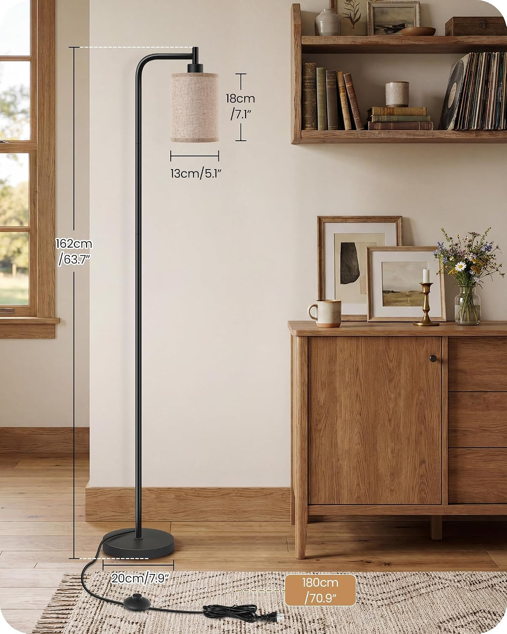2Pack Dimmable Floor Lamp for Living Room with Remote and Foot Switch, Modern Standing, Corner Lamp,10W Bulb 3 Color Temperatures, for…