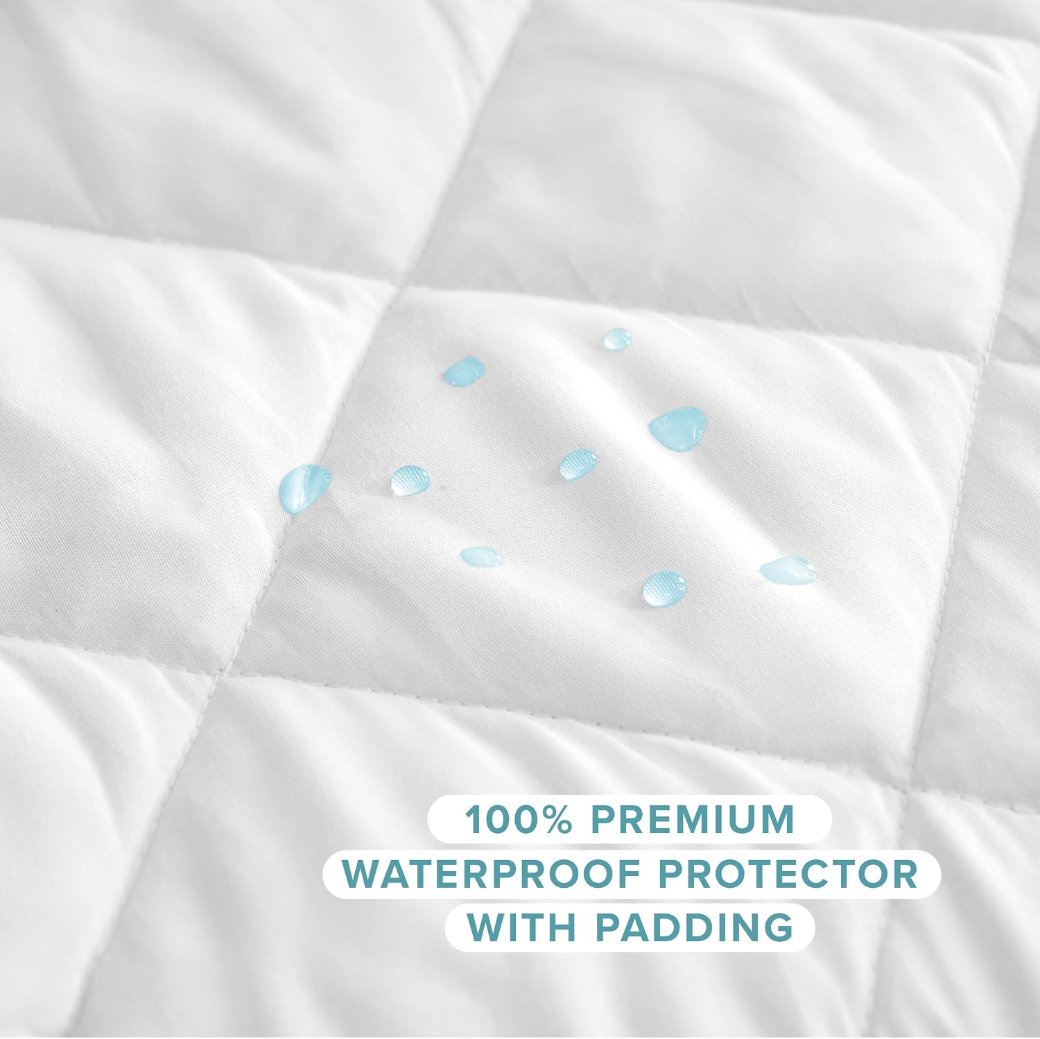 BareHome Bare Home Waterproof Quilted Mattress Protector - Cooling Mattress Pad - Protects Against Spills - Easily Washable - Elastic Fitte…