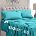 MocassiLuxuryBedding Mocassi Luxury 6-Piece Sheet Set, Ultra Soft 1800 Hotel Quality Microfiber Sheet Set, Fits Mattresses Up to 18 to 24 I…
