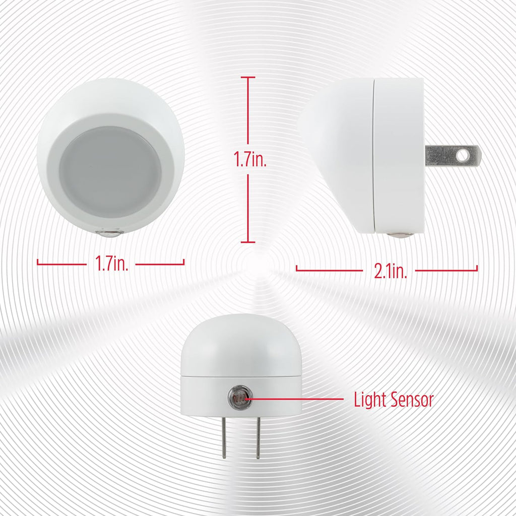 Energizer LED Rotating Night Lights Plug Into Wall Dusk to Dawn Sensor Home Decor Apartment Essentials Ambient Lighting Nightlight 40293…