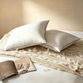 Bed Pillow, Luxury Hotel Feather and Down Pillow for Side and Back Sleepers with Premium Cotton Shell, Gusseted Pillows for Sleeping…