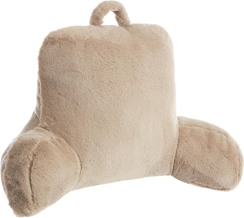 Urban Lifestyle Rabbit Faux Fur Backrest Pillow, Taupe