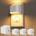 Niorsun Plug in Night Light, Auto Brightness Sensor Night Light, 3000K Warm White, Ultra- Wall Light for Hallway Bathroom Bedroom Stair…