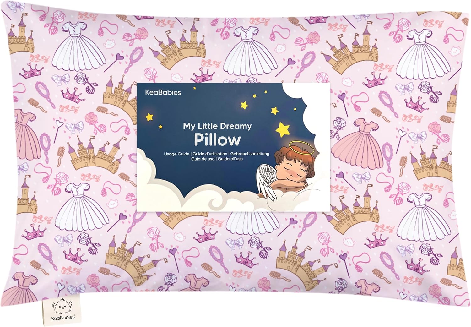 Toddler Pillow with Pillowcase - 13x18 My Little Dreamy Kids Travel Bed Pillows for Sleeping, Organic Cotton Small Pillowcase, Soft &…