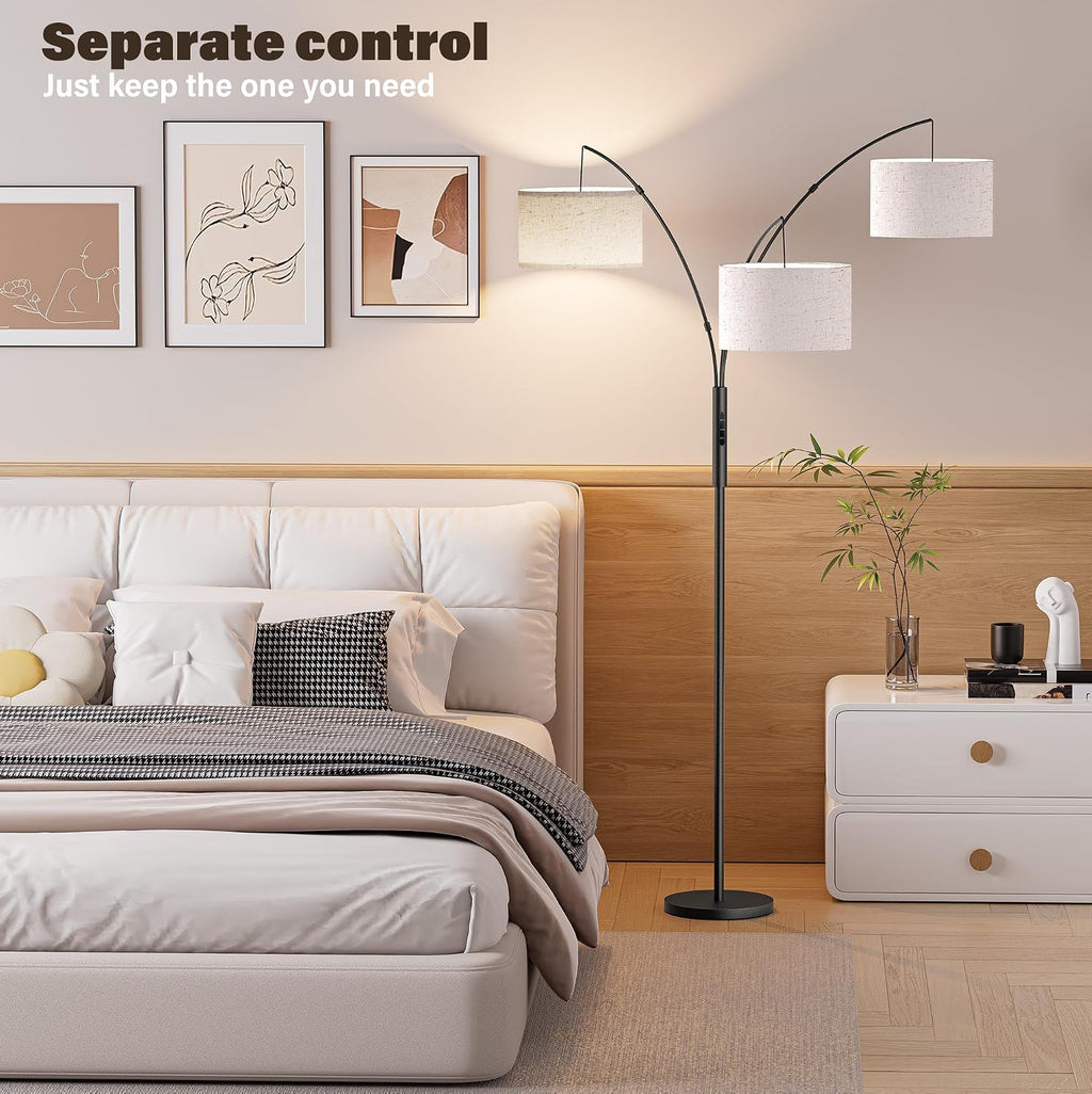 SIBRILLE Upgraded 36W Floor Lamps for Living Room - Super Bright Dimmable Tree Floor Lamp with Remote & Touch Control, Tall Lamp for…