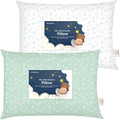 KeaBabies 2-Pack Toddler Pillows 2 Year Old to 5-13x18 Soft Organic Cotton Kids Pillow for Sleeping, Travel, School, Daycare, Nap…
